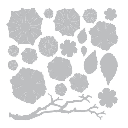 Sizzix • tim holtz thinlits die set small tattered floral 21pcs
