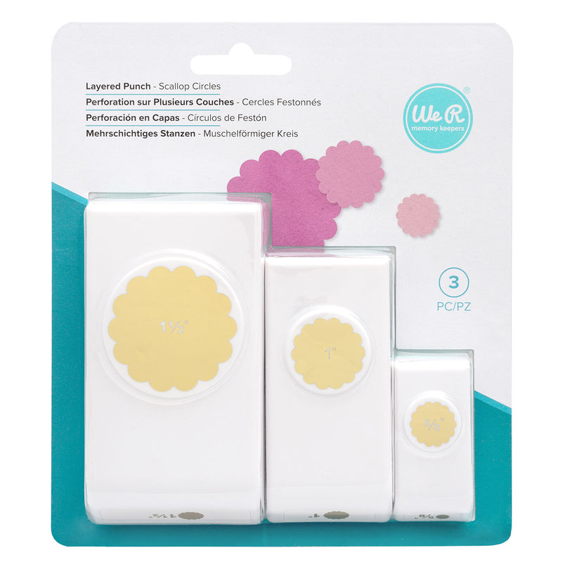 Load image into Gallery viewer, We r makers • punch set scalloped circles
