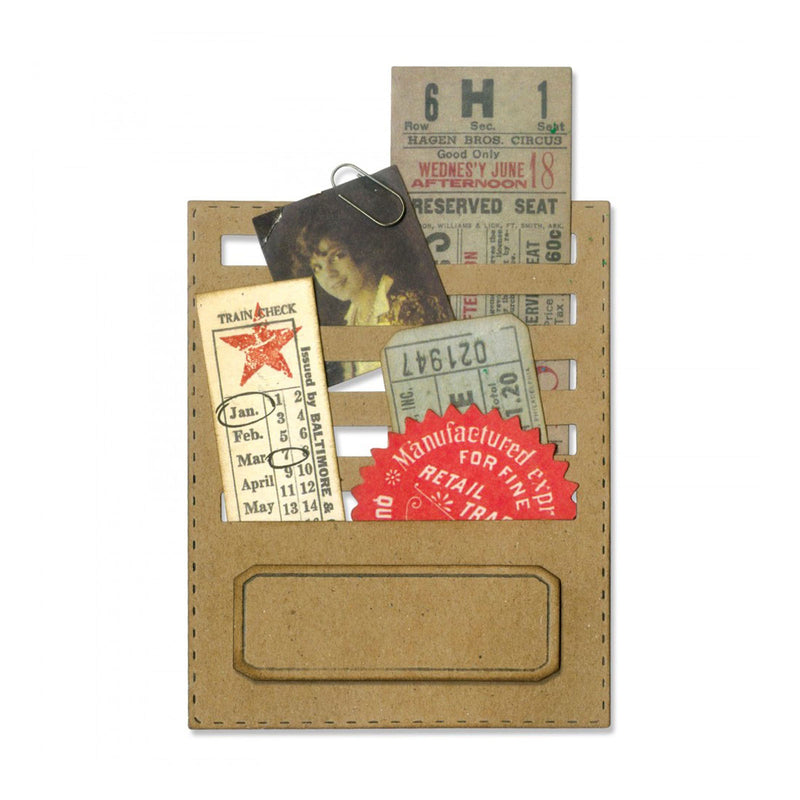 Load image into Gallery viewer, Sizzix • tim holtz thinlits die set stitched slots 2pcs
