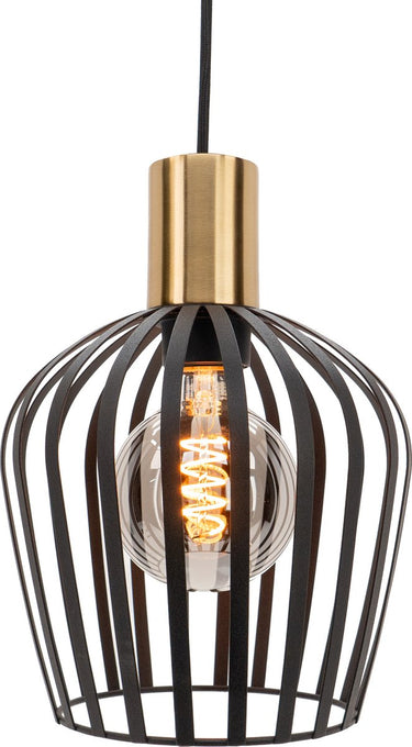 Eglo empoli hanglamp - e27 - ø 20 cm - zwart goud