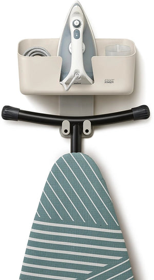 Joseph joseph - ironhub strijkijzer en strijkplank organizer met wandbevestiging - polypropyleen - crème -