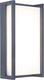 Lutec qubo - led wandlamp voor buiten - premium aluminium - 1100lm krachtig licht - 3000k warm licht - ip54 extra weerbestendig - donkergrijs - 110 x 71 x 220 mm