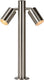 Lucide arne-led - sokkellamp - ø 6,3 cm - led - gu10 - 2x5w 2700k - ip44 - mat chroom