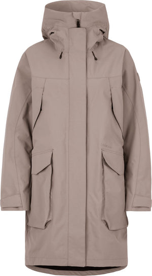Didriksons thelma wns parka 10 dames outdoorjas - ash brown 44