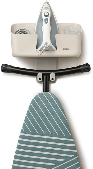 Joseph joseph - ironhub strijkijzer en strijkplank organizer met wandbevestiging - polypropyleen - crème -