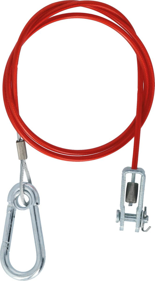Carpoint breekkabel met musketonhaak | 100cm | 1500n 150kg | breekkabel voor aanhanger en caravan