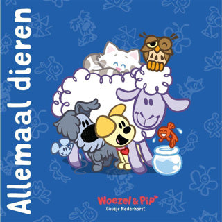 Load image into Gallery viewer, Boek woezel pip allemaal dieren karton | 2 stuks
