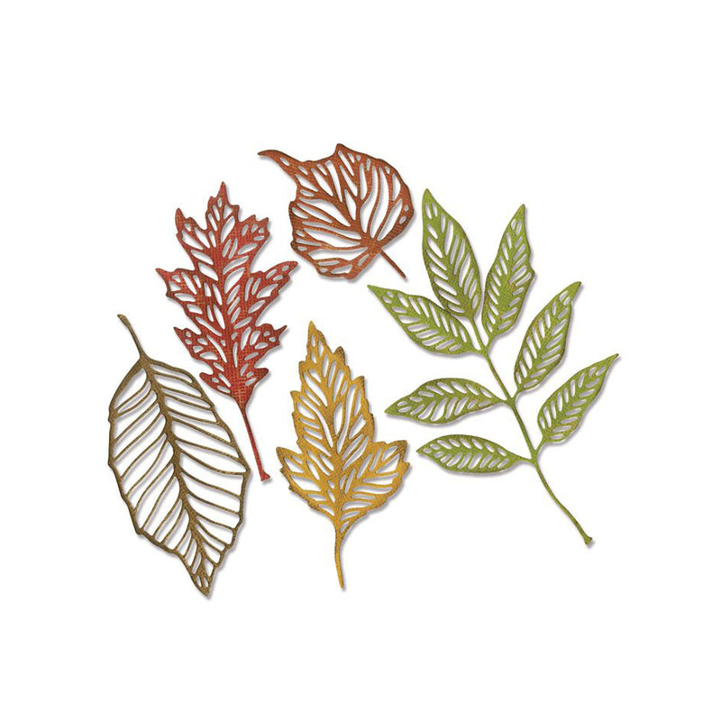 Load image into Gallery viewer, Sizzix • tim holtz thinlits die set skeleton leaves 5pcs
