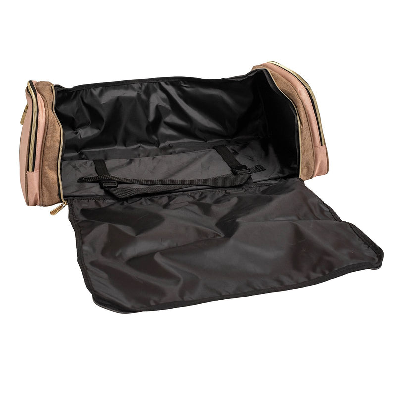 Load image into Gallery viewer, We r makers • crafter's machine tote taupe and pink
