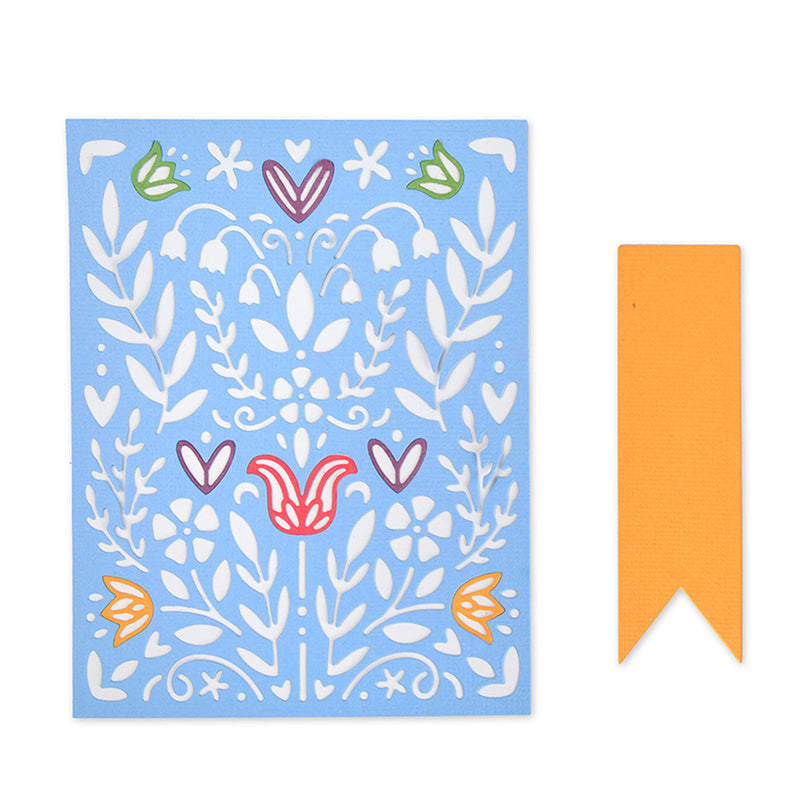 Load image into Gallery viewer, Sizzix • thinlits snijmal folk kunst sjablloon
