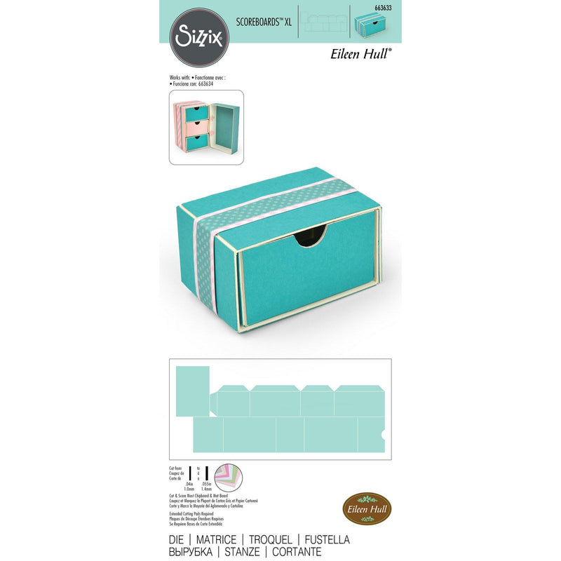 Load image into Gallery viewer, Sizzix • scoreboards xl doos snijmal opstapelbare lade

