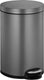 Eko - serene pedaalemmer 12 liter - steel plastic - platinum - prullenbak