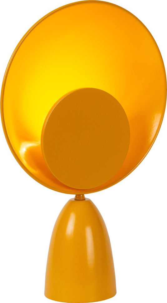 Lucide castamar - tafellamp - ø 25,5 cm - led - 1x8w 2100k - okergeel