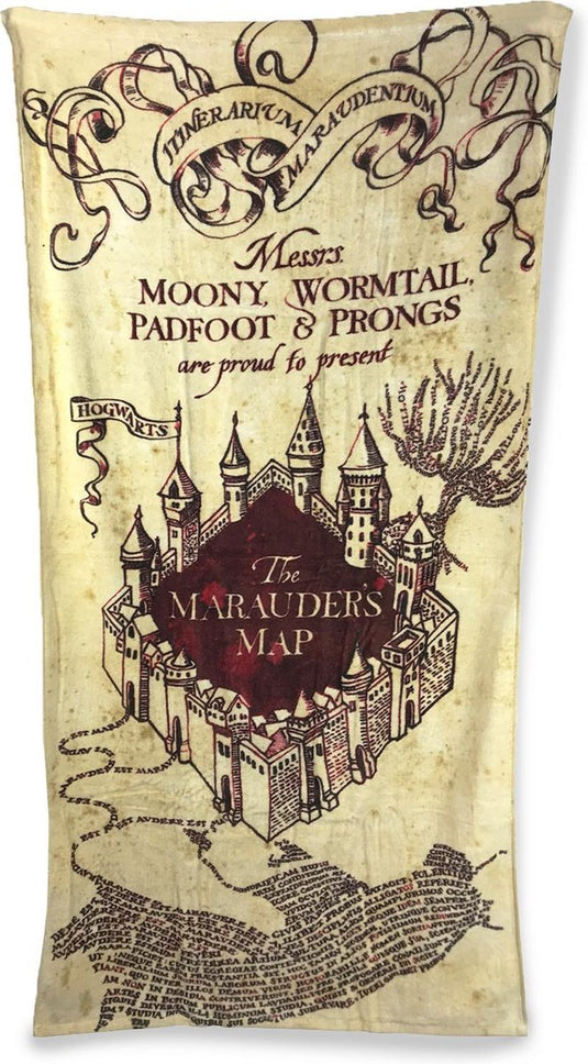 Harry potter handdoek marauders map