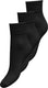 Only dames 3p sokken tine heart tennis zwart