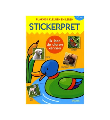 Deltas stickerpret - ik leer de dieren kennen