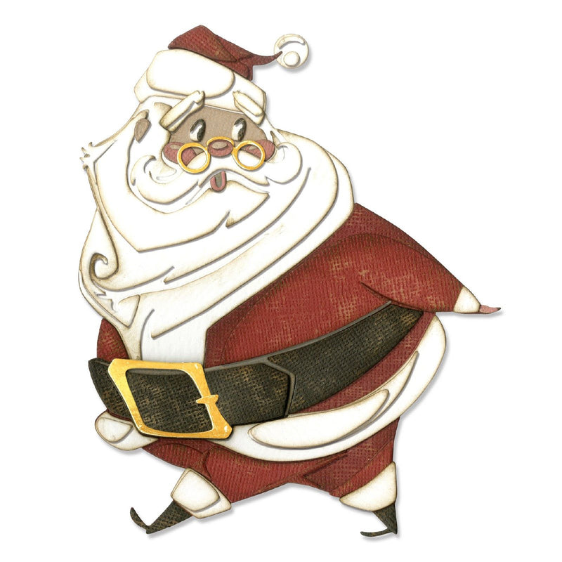 Load image into Gallery viewer, Sizzix • thinlits snijmal vrolijke kerstman
