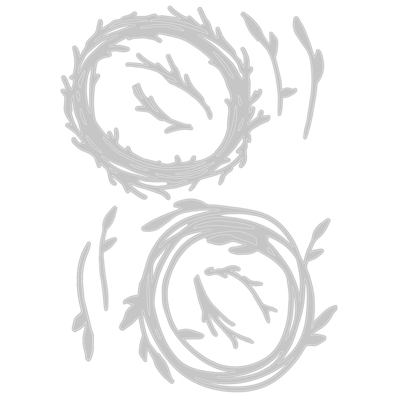 Load image into Gallery viewer, Sizzix • tim holtz thinlits die set funky wreaths 10pcs
