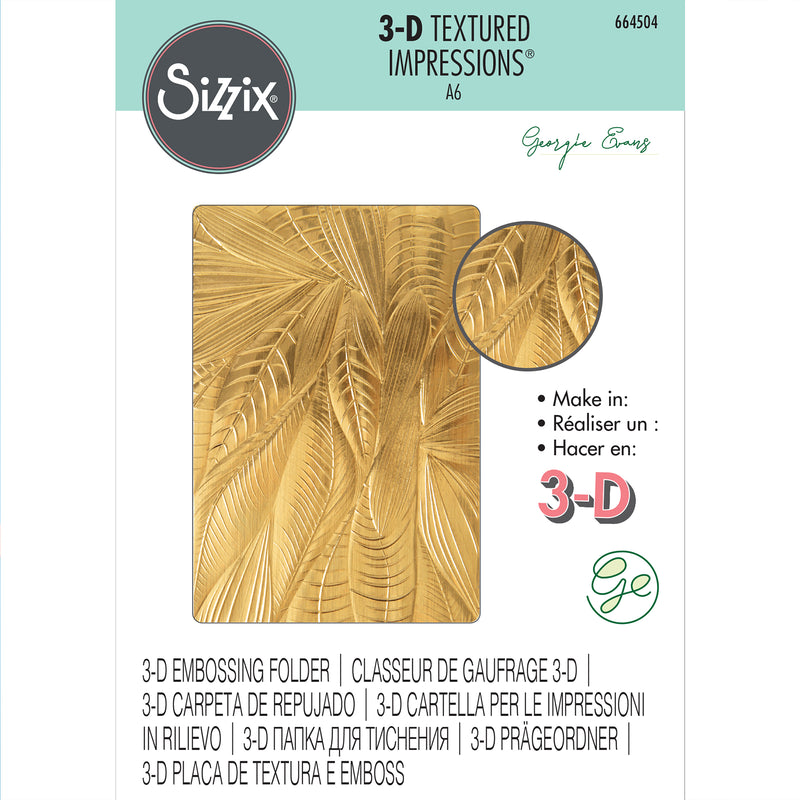 Load image into Gallery viewer, Sizzix • 3d textured impressions embossing folder fallen leaves
