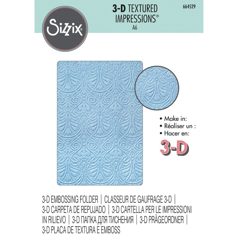 Load image into Gallery viewer, Sizzix • 3-d textured impressions embossing folder baroque
