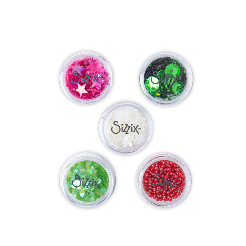 Load image into Gallery viewer, Sizzix • making essential sequins beads festive 5gram
