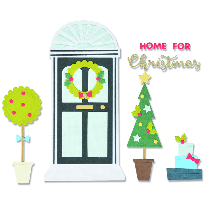 Load image into Gallery viewer, Sizzix • thinlits die set home for christmas
