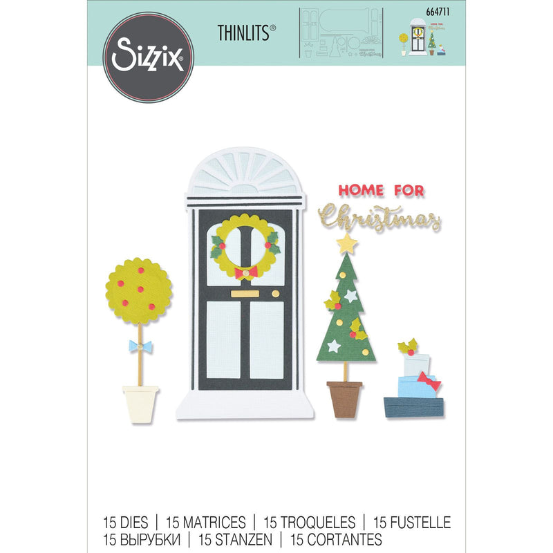 Load image into Gallery viewer, Sizzix • thinlits die set home for christmas
