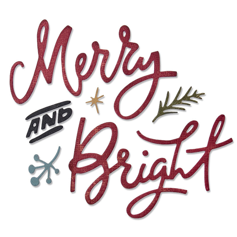 Load image into Gallery viewer, Sizzix • thinlits die set 6pcs merry bright by tim holtz
