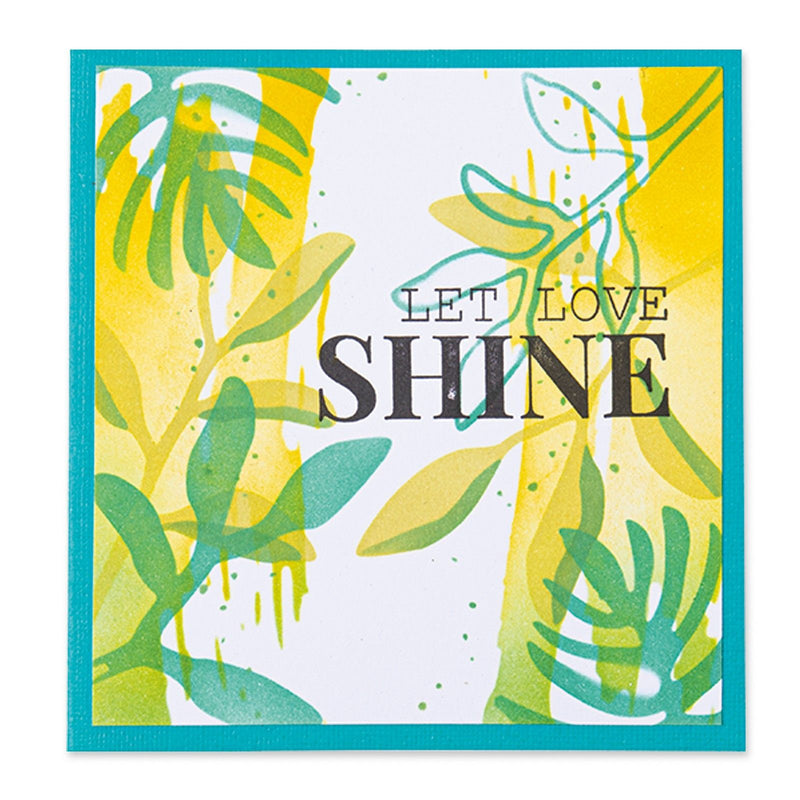 Load image into Gallery viewer, Sizzix • layered stencils watercolor leaves 4stuks
