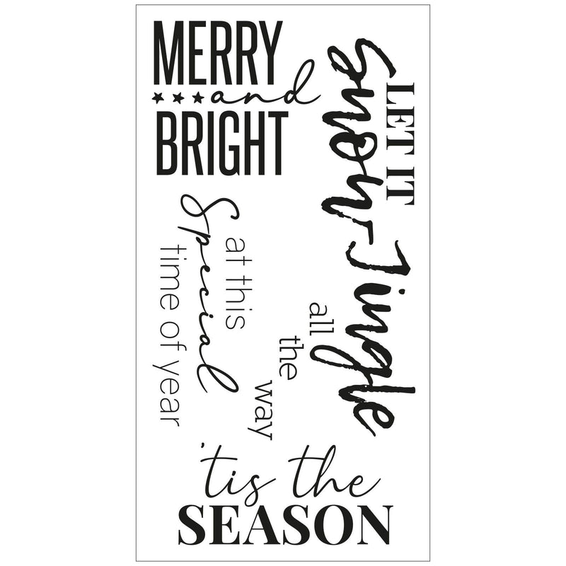 Load image into Gallery viewer, Sizzix • clear stamps festive sentiments #2
