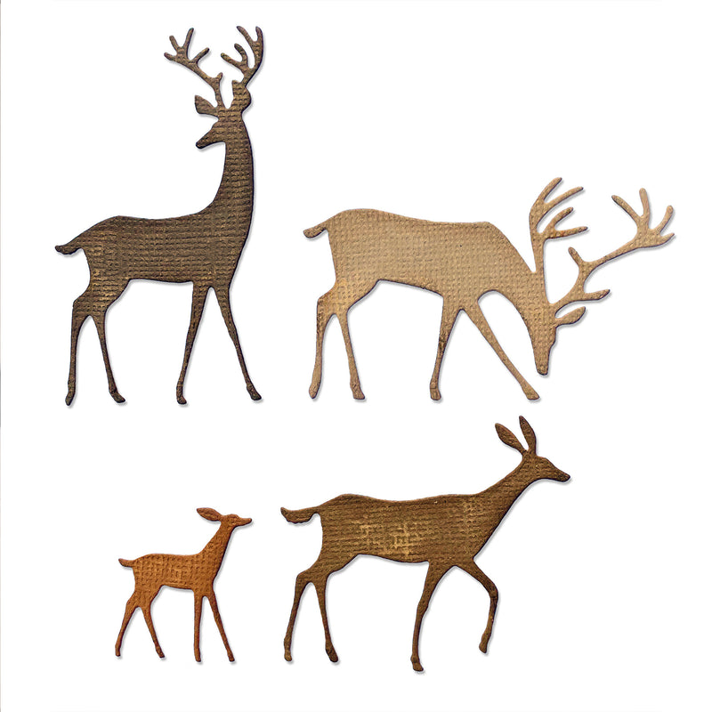Load image into Gallery viewer, Sizzix • tim holtz thinlits die set darling deer 4pcs
