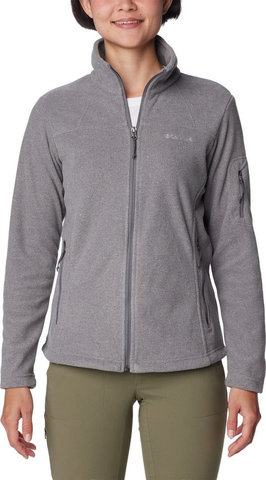 Columbia fast trek™ ii jacket fleece vest - fleecevest voor dames - outdoorvest - grijs - maat s
