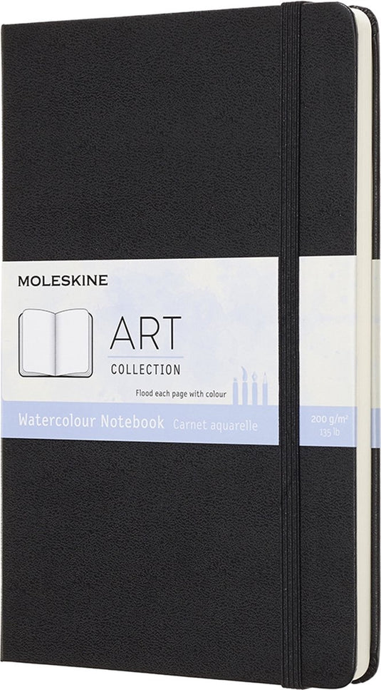 Moleskine art aquarel album - large - hardcover - zwart