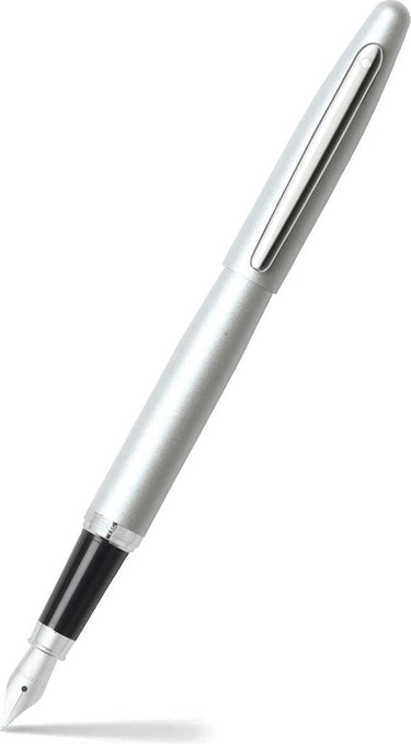 Sheaffer vulpen - vfm - zwart en zilver met chroom - penpunt m - schrijfkleur zwart - sf-e0940053