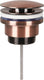 Differnz design afvoerplug rood koper
