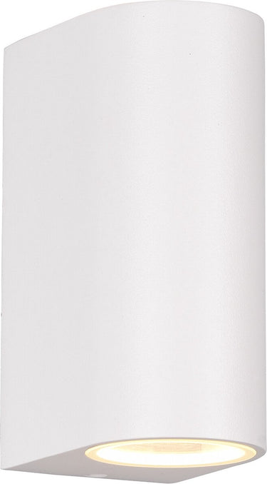 Trio roya - wandlamp - wit mat - excl. 2x gu10 4,9 w - bewegingssensor - buitenverlichting - ip44