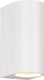 Trio roya - wandlamp - wit mat - excl. 2x gu10 4,9 w - bewegingssensor - buitenverlichting - ip44