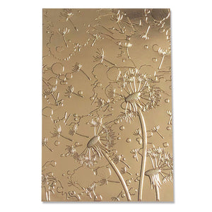 Sizzix • essentials 3d textured impressions embossing folder dandelion wish