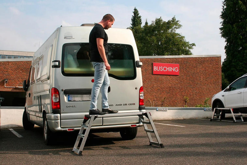 Load image into Gallery viewer, Busching sicherheitslaufbühne alu working platform alu l hinged anti-slip
