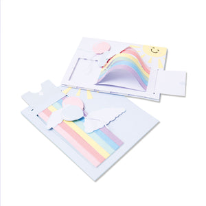 Sizzix • thinlits die set rainbow slider card