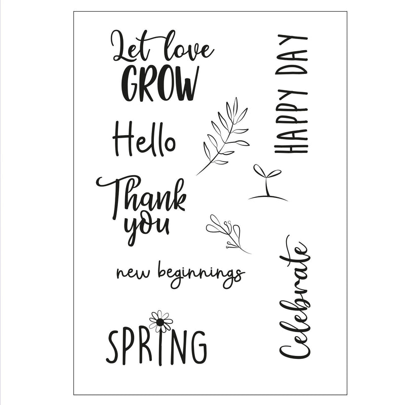 Load image into Gallery viewer, Sizzix • clear stamps new beginnings
