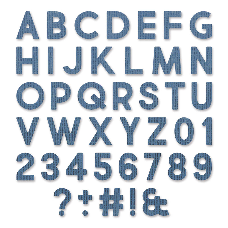 Load image into Gallery viewer, Sizzix • tim holtz thinlits die set alphanumeric bold 80pcs
