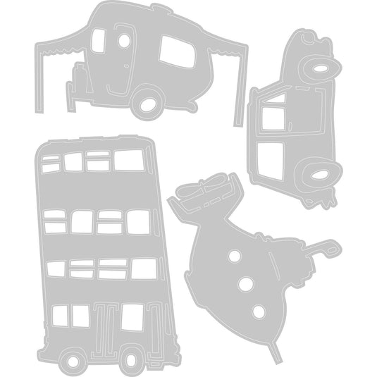 Sizzix • tim holtz thinlits die set wacky transport