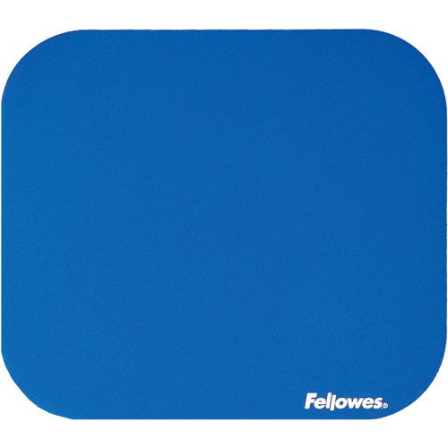 Muismat fellowes 58021 rubber polyester 240x203x5mm blauw