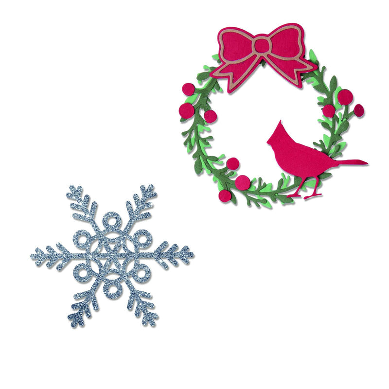 Load image into Gallery viewer, Sizzix • thinlits die set wreath snowflake
