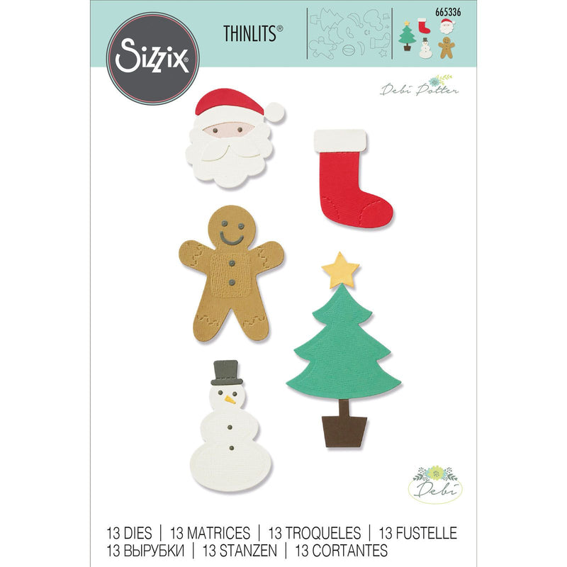 Load image into Gallery viewer, Sizzix • thinlits die set basic christmas shapes
