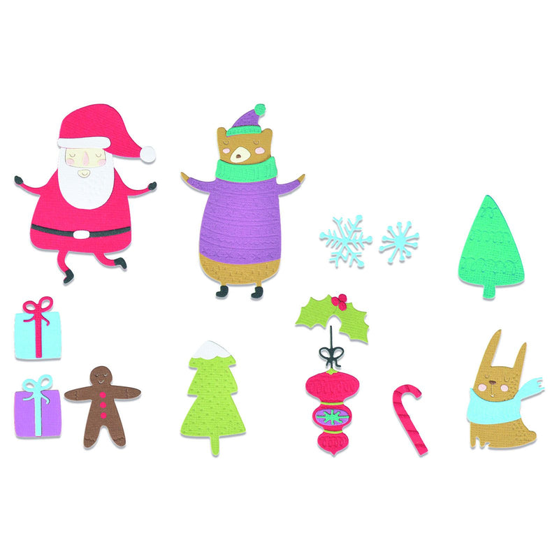 Load image into Gallery viewer, Sizzix • thinlits die set doodle christmas
