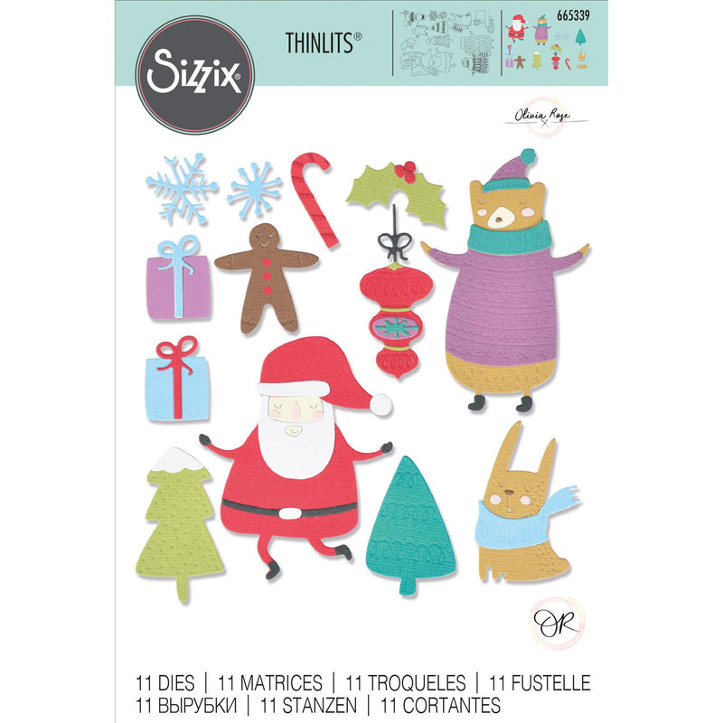 Load image into Gallery viewer, Sizzix • thinlits die set doodle christmas
