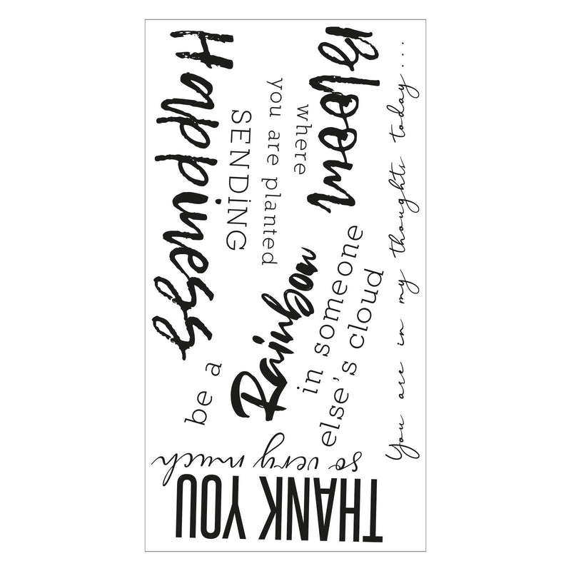 Load image into Gallery viewer, Sizzix • clear stamps sunnyside sentiments #1
