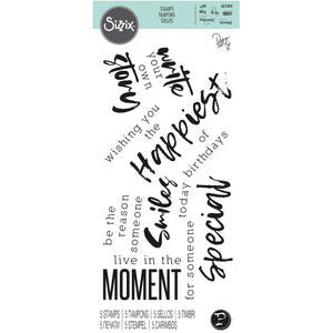 Sizzix • clear stamps sunnyside sentiments #2